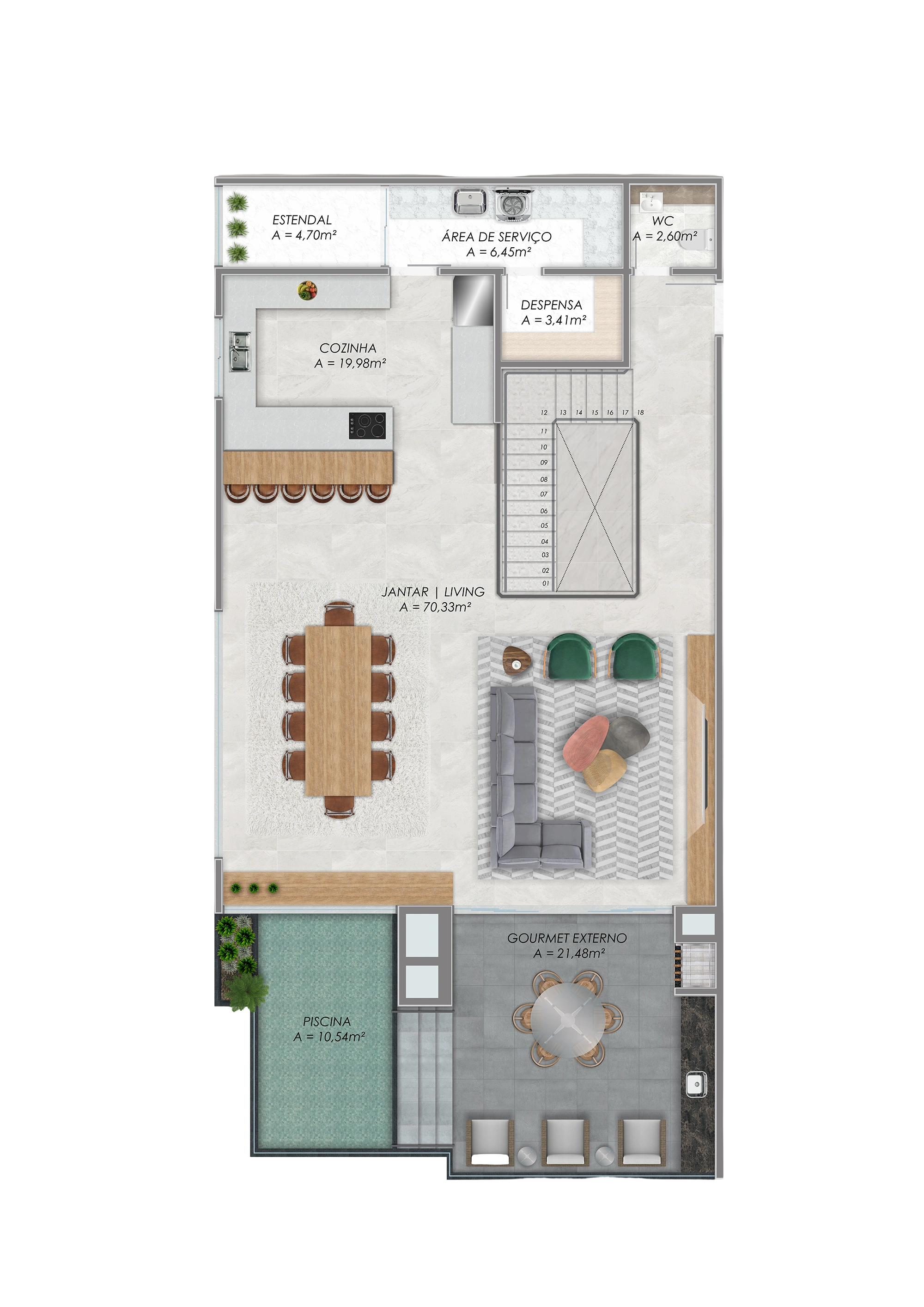 Duplex superior - Tipo 1