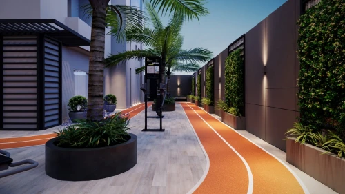 Pista de Cooper e Academia ao ar livre