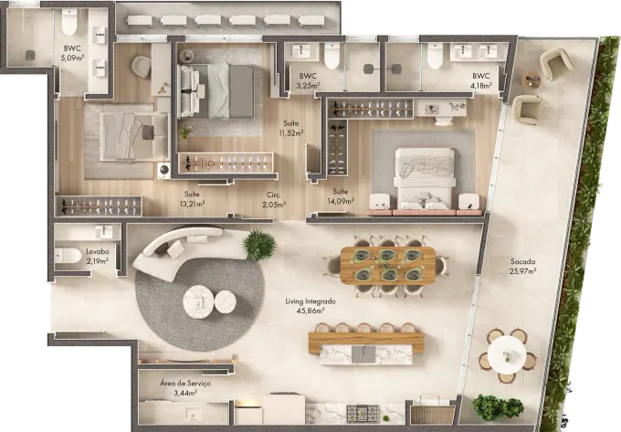 Apartamentos Tipo