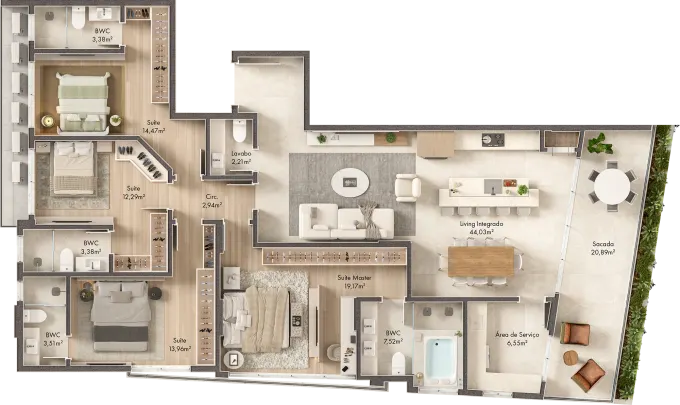 Apartamentos Tipo