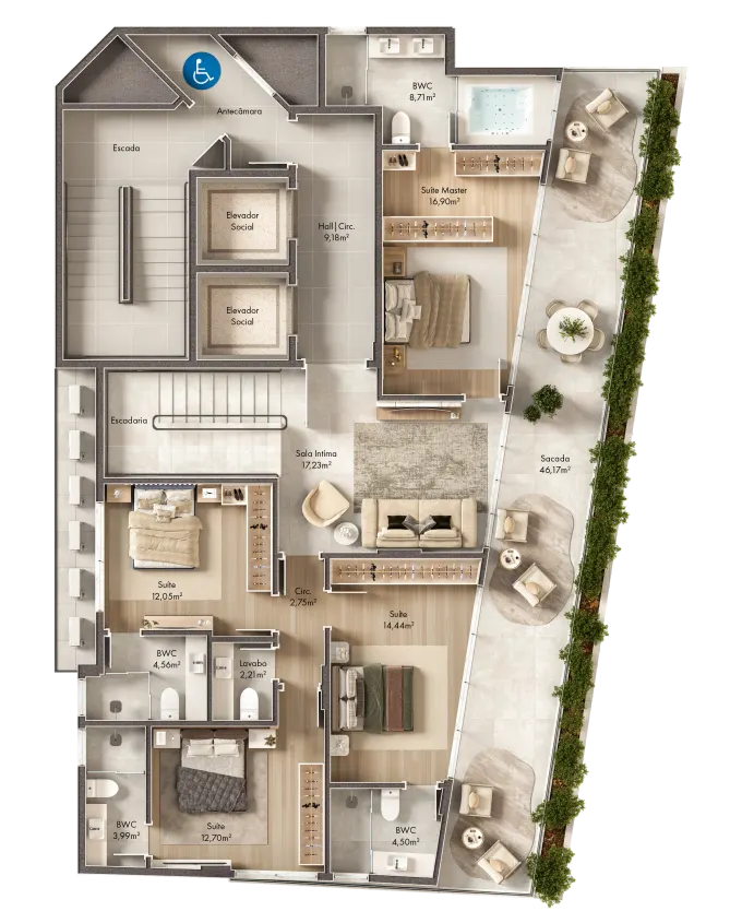 Cobertura Duplex