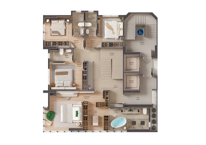 Duplex inferior