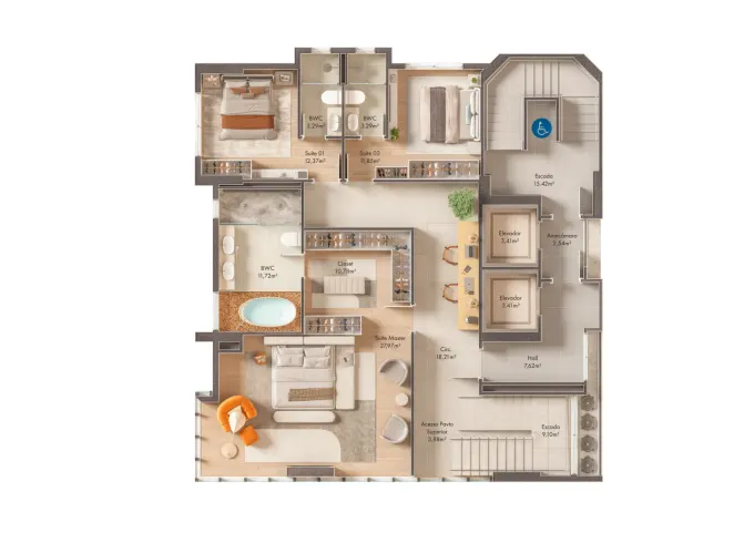 Triplex laje 1