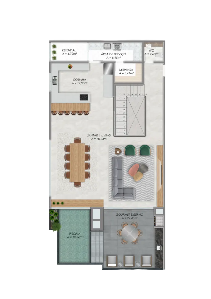 Duplex superior - Tipo 1