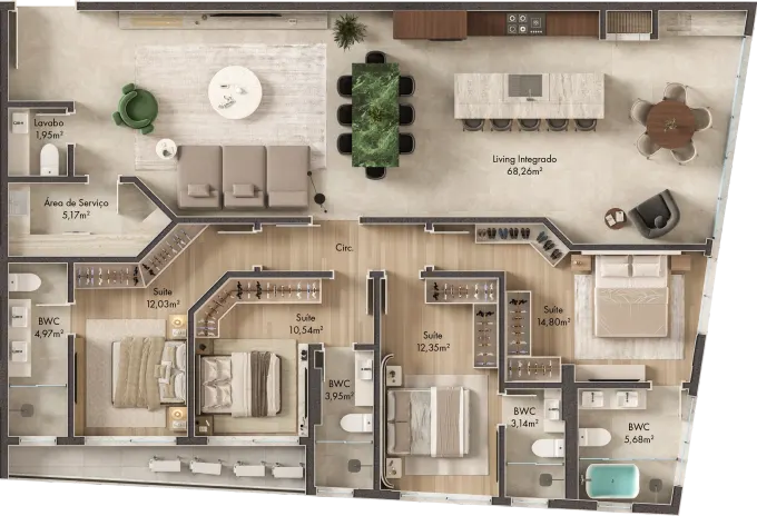 Apartamentos Tipo