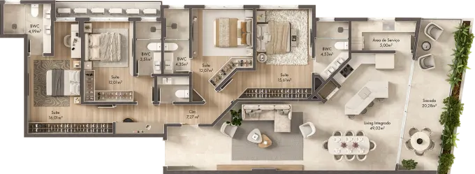 Apartamentos Tipo